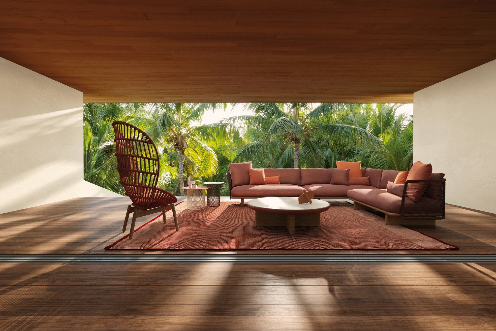 Алюминиевый журнальный столик Kettal сетка ARCH-00084815 - Вид №3