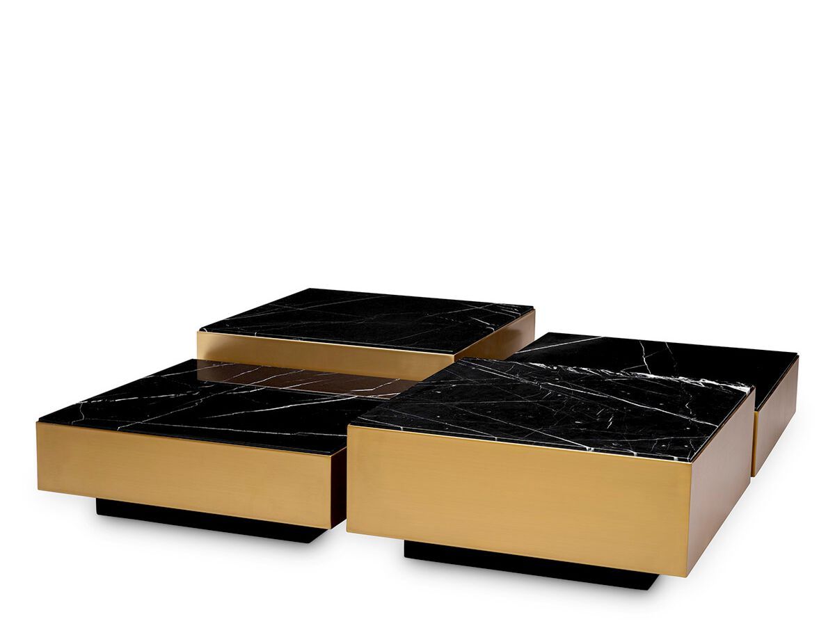 Квадратный мраморный журнальный столик Eichholtz ESPOSITO ARCH-00060200