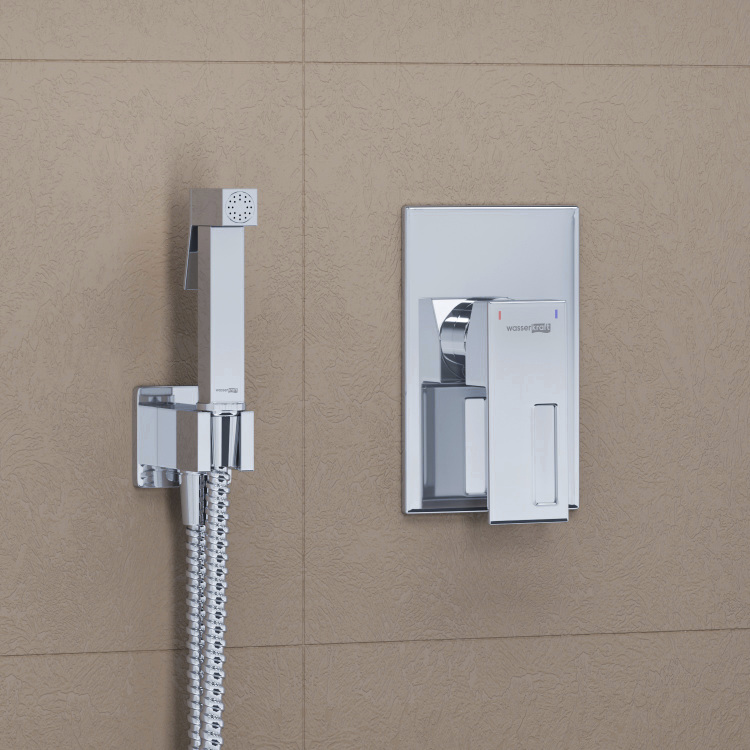 A15157 Встраиваемый комплект для биде со шлангом 120 см WasserKRAFT 