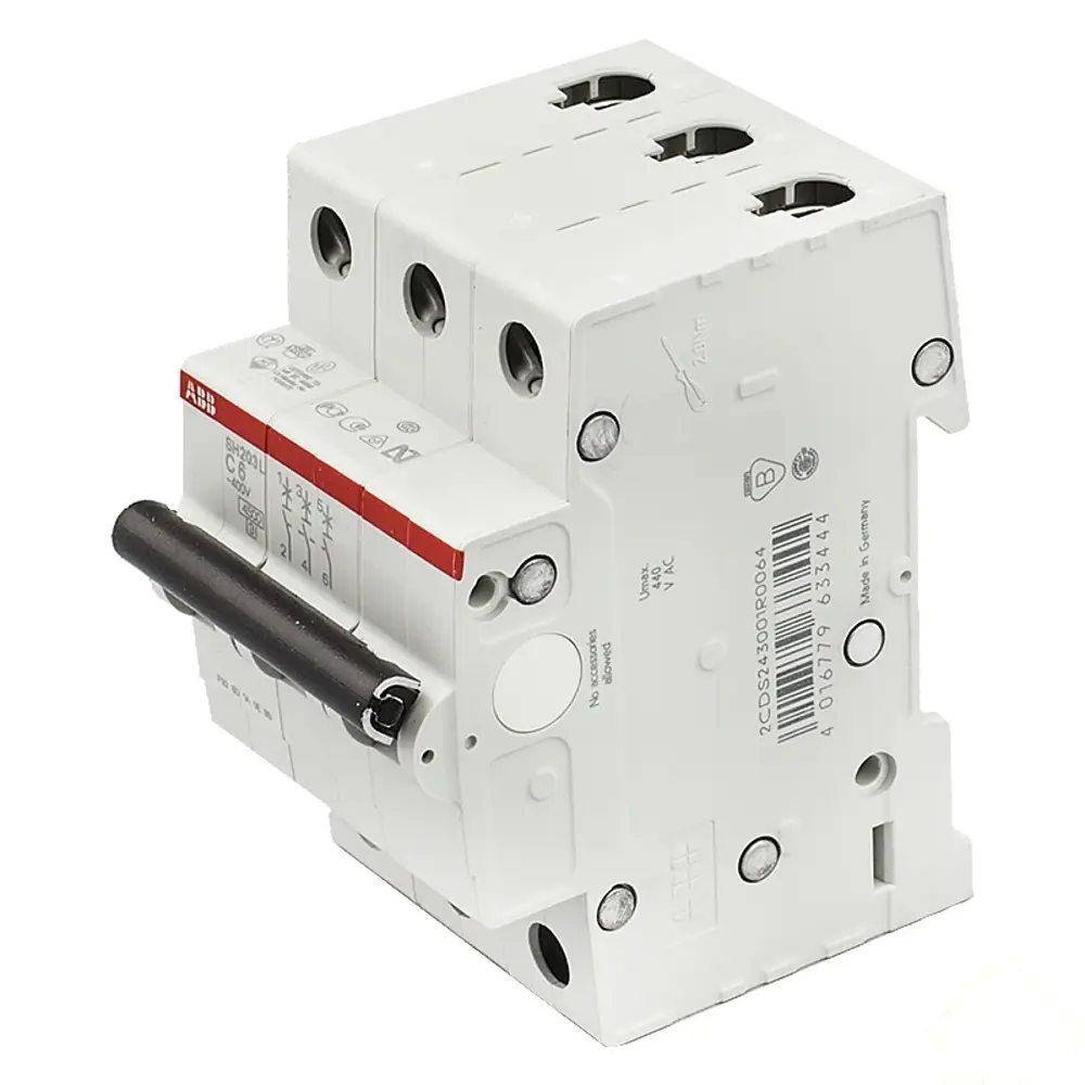 Автоматический выключатель ABB SH203L 3P C6 А 4.5 кА 2CDS243001R0064 10061835 STLM-2125970 