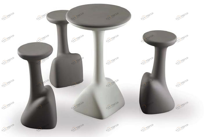 Plust Круглый высокий стол из полиэтилена Armillaria sun-id-1467258