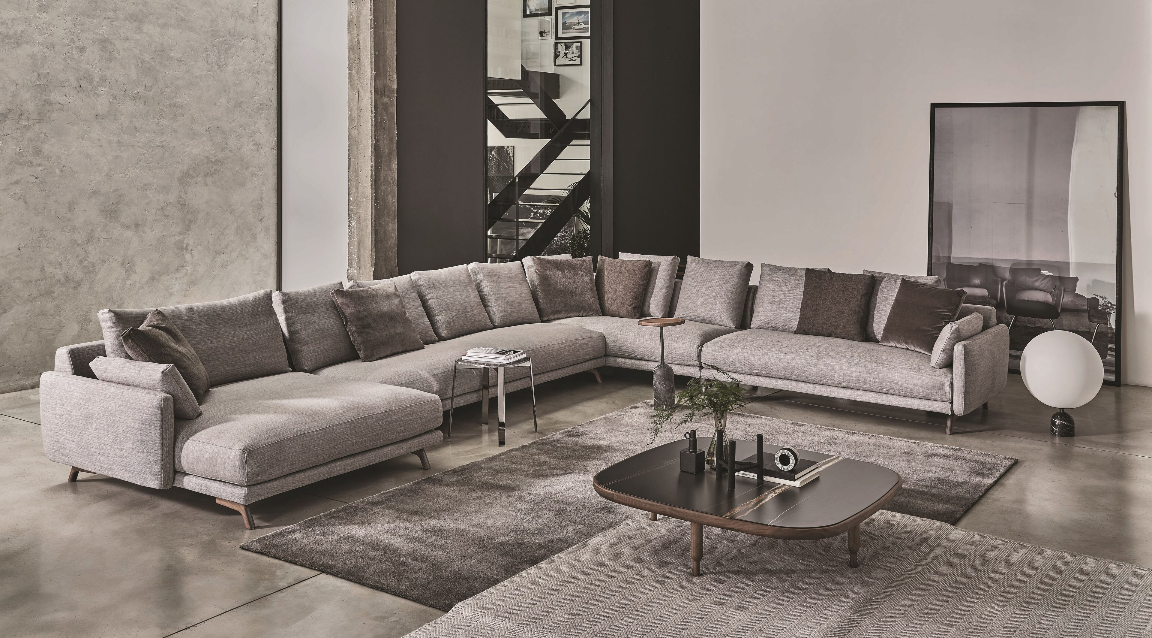 Угловой диван из ткани Porada Soul ARCH-00145038 - Вид №1