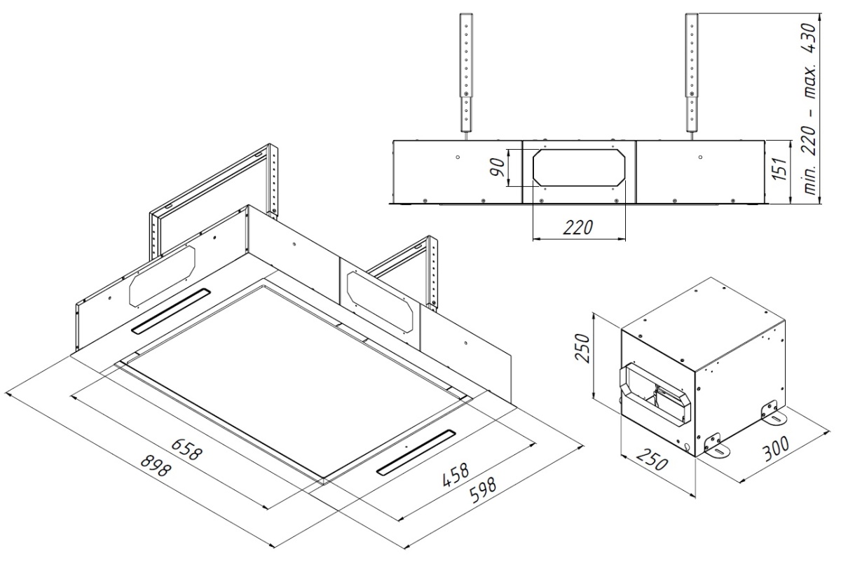 9008330 Вытяжка полновстраиваемая Akpo WK-9 Skylight белый/белый STDN-0082131 - Вид №14
