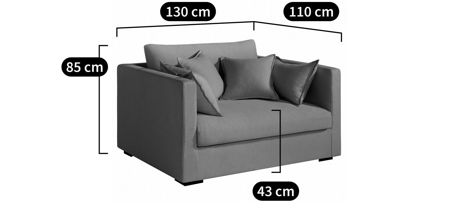 Тканевое садовое кресло с подлокотниками AMPM Neo Kinkajou ARCH-00072742 - Вид №15