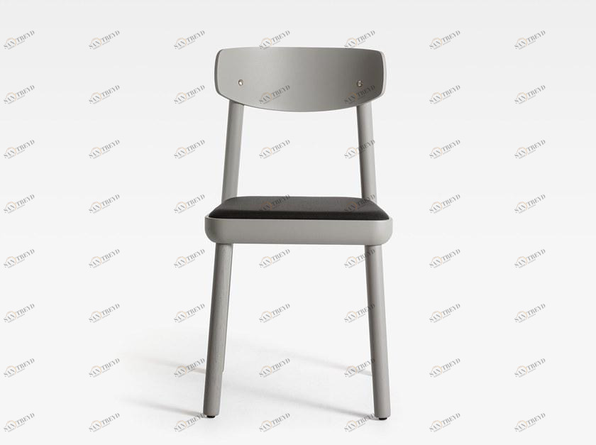 SIPA Стул из лакированного ясеня со встроенной подушкой Isa sun-id-1348172