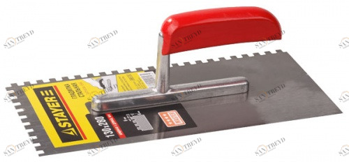 Гладилка стальная 130х280мм зуб 6х6 серия MASTER с деревянной ручкой Stayer 12330