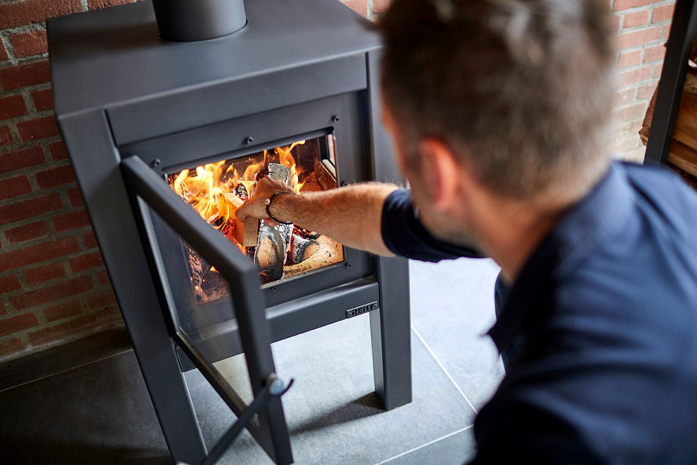 Corten™стальной отдельно стоящий открытый дровяной камин RB73 Quaruba ARCH-00066973 - Вид №2