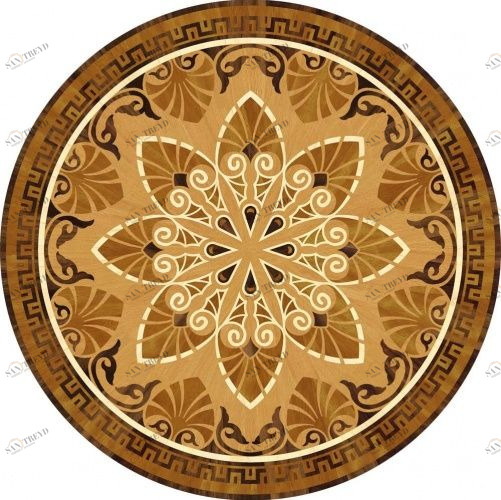 Художественный паркет Da Vinci Розетка 26-009 Дуб Любая на выбор (Гладкая) х1500 диаметр мм 26009009