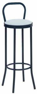 iSimar Высокий табурет со встроенной подушкой и стальной спинкой Puerto 8134