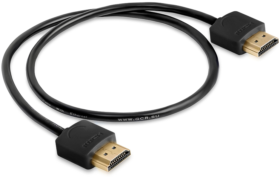 GCR-HM510-3.0m кабель 3.0m hdmi версия 1.4, черный, slim od3.8mm, 32/32 awg, позолоченные контакты, ethernet 10.2 гбит/с, 3d, 4k, premium , экран Greenconnect Santreyd  - Вид №5