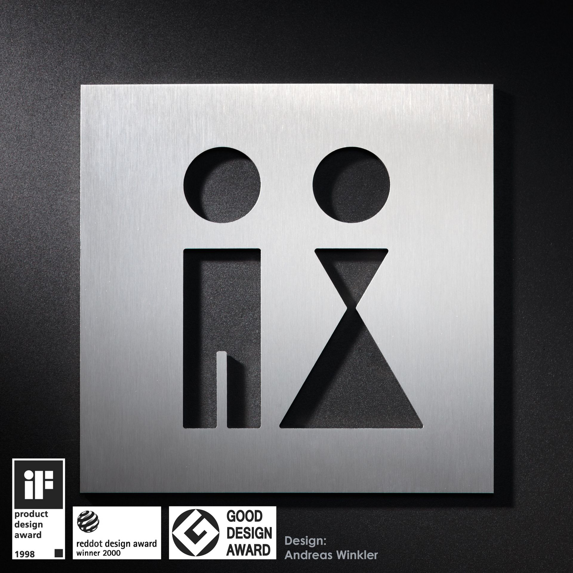 PS0101 Знак пиктограммы туалета для мужчин и женщин PHOS 