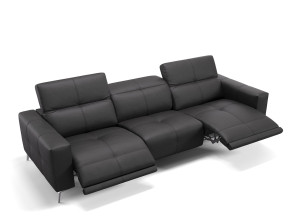 3-местный кожаный диван