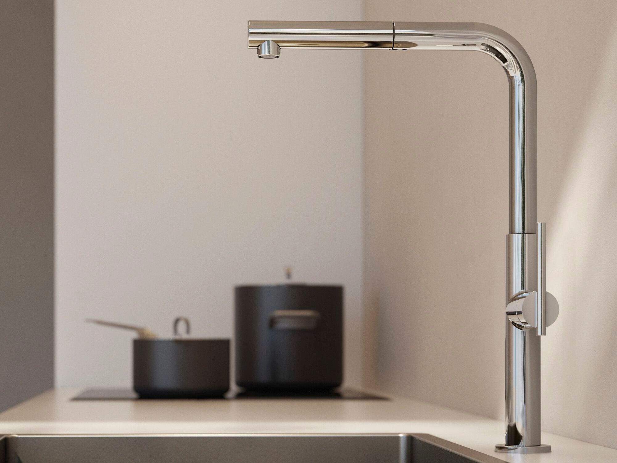 Однорычажный смеситель для кухни с поворотным изливом GUGLIELMI RUBINETTERIE Траверс ARCH-00036811 - Вид №1