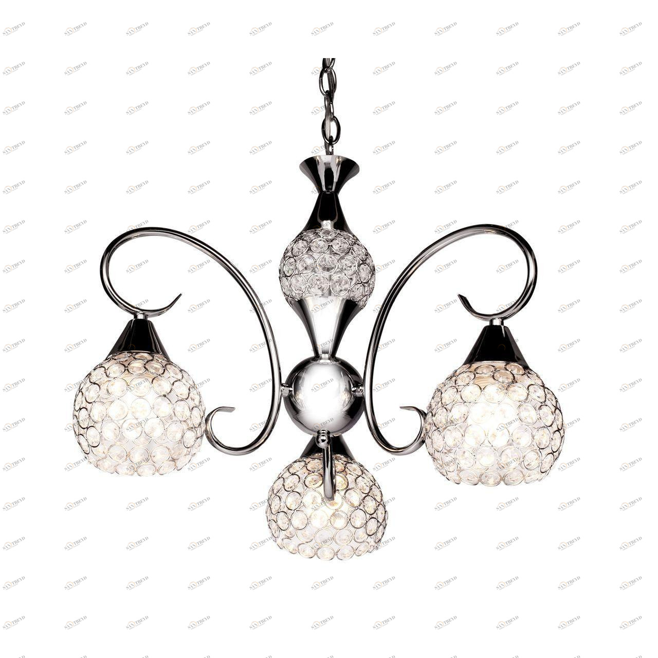 Подвесная люстра Silver Light Malika 126.54.3 SILVER LIGHT MALIKA 181546 Хром 