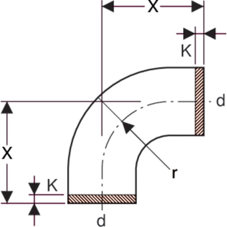 370.015.16.1 Отвод сегментный Geberit PE Geberit  - Вид №17