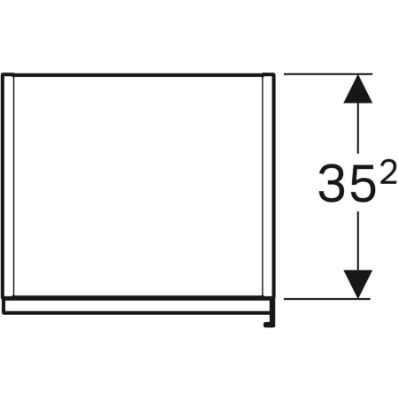500.554.JI.1 Высокий шкафчик Geberit Citterio с одной дверью Geberit  - Вид №2