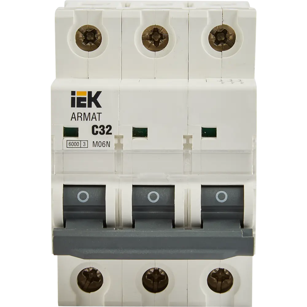 Автомат дифференциальный IEK Armat M06N 3P C32A - защита от токов утечки 87762170 STLM-1435447 - Вид №1