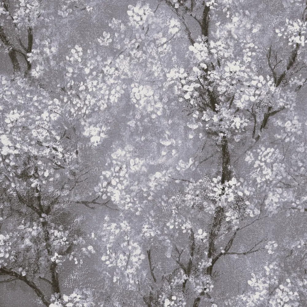A.S. Creation Sakura - Флизелиновые обои серого цвета с цветочным узором 85559454 STLM-0063828 - Вид №1