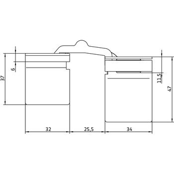Петля скрытого монтажа Anselmi mod. AN 141 3D FVZ 14/44 Santreyd LK01-928 - Вид №2
