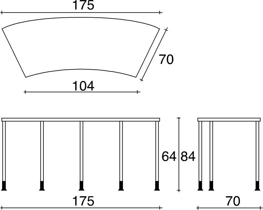 TALIN Стол секционный регулируемый по высоте System sun-id-1498036 - Вид №1