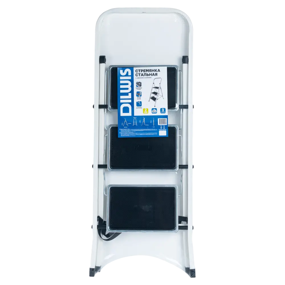 Стремянка стальная DILWIS 3 ступени 511-3LM, максимальная нагрузка 150 кг STLM-2156993 - Вид №8