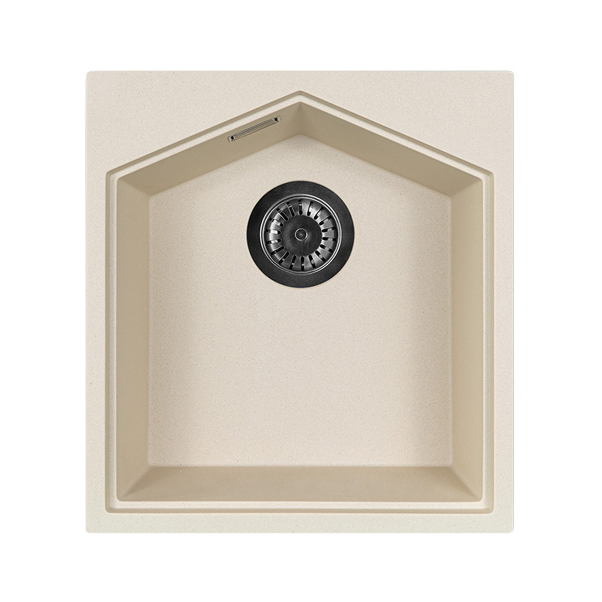 Кухонная мойка подстольного монтажа Kit Kraken Ocean 45 Creamy 