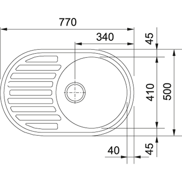 ROG 611 Мойка кухонная прямоугольная Franke Ronda - Вид №1