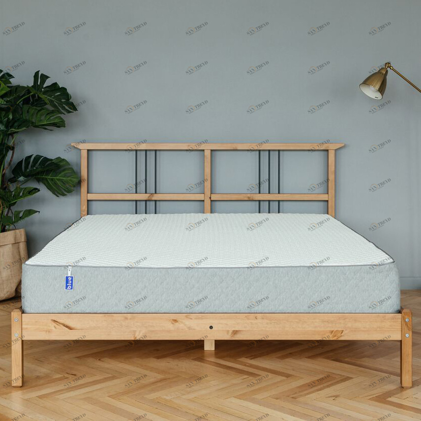 Матрас со съемным чехлом 100x190 Blue Sleep Hybrid BLUE SLEEP  178518 Белый;серый 