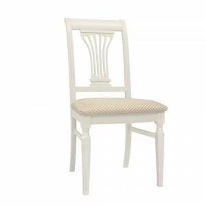 Стул мягкий с деревянной спинкой антина золото Leset "Невада" IMPEX  00-3967261 Белый;золото