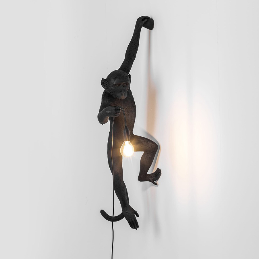 Светильник Monkey Lamp Hanging, черный Seletti 14921 - Вид №5