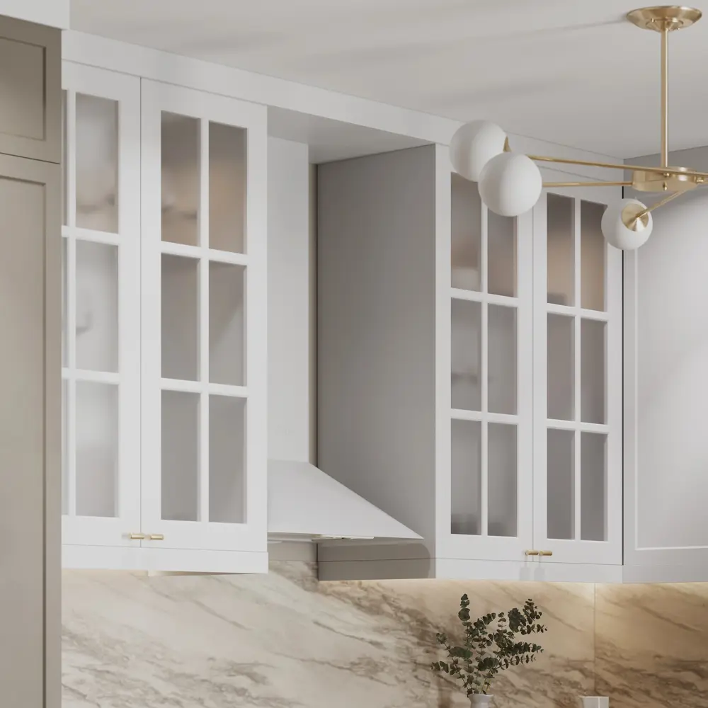 Фасад кухонный DELINIA ID Ньюпорт 59.7×38.1 см матовый белый с филенкой 82010386 STLM-0885356 - Вид №9