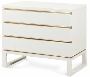 JOSÉ LEITE DE CASTRO Прямоугольная прикроватная тумбочка из лакированной древесины  11406180