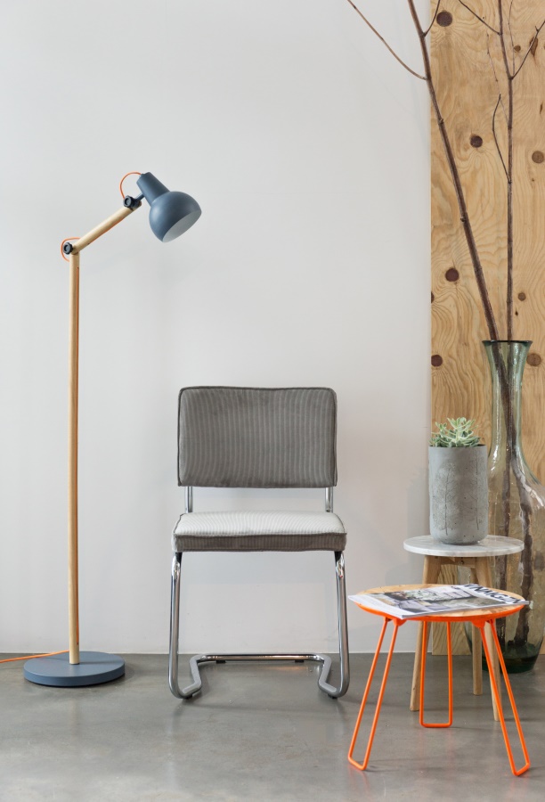 Стул Ridge Kink Rib черный Zuiver 1100055 - Вид №1