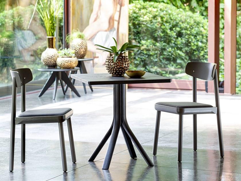 SIPA Стул из лакированного ясеня со встроенной подушкой Isa sun-id-1348172 - Вид №3