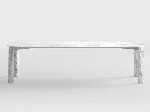 Прямоугольный мраморный стол