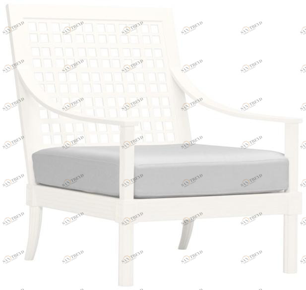 JANUS et Cie Кресло из алюминия с подлокотниками Quadratl sun-id-1425923