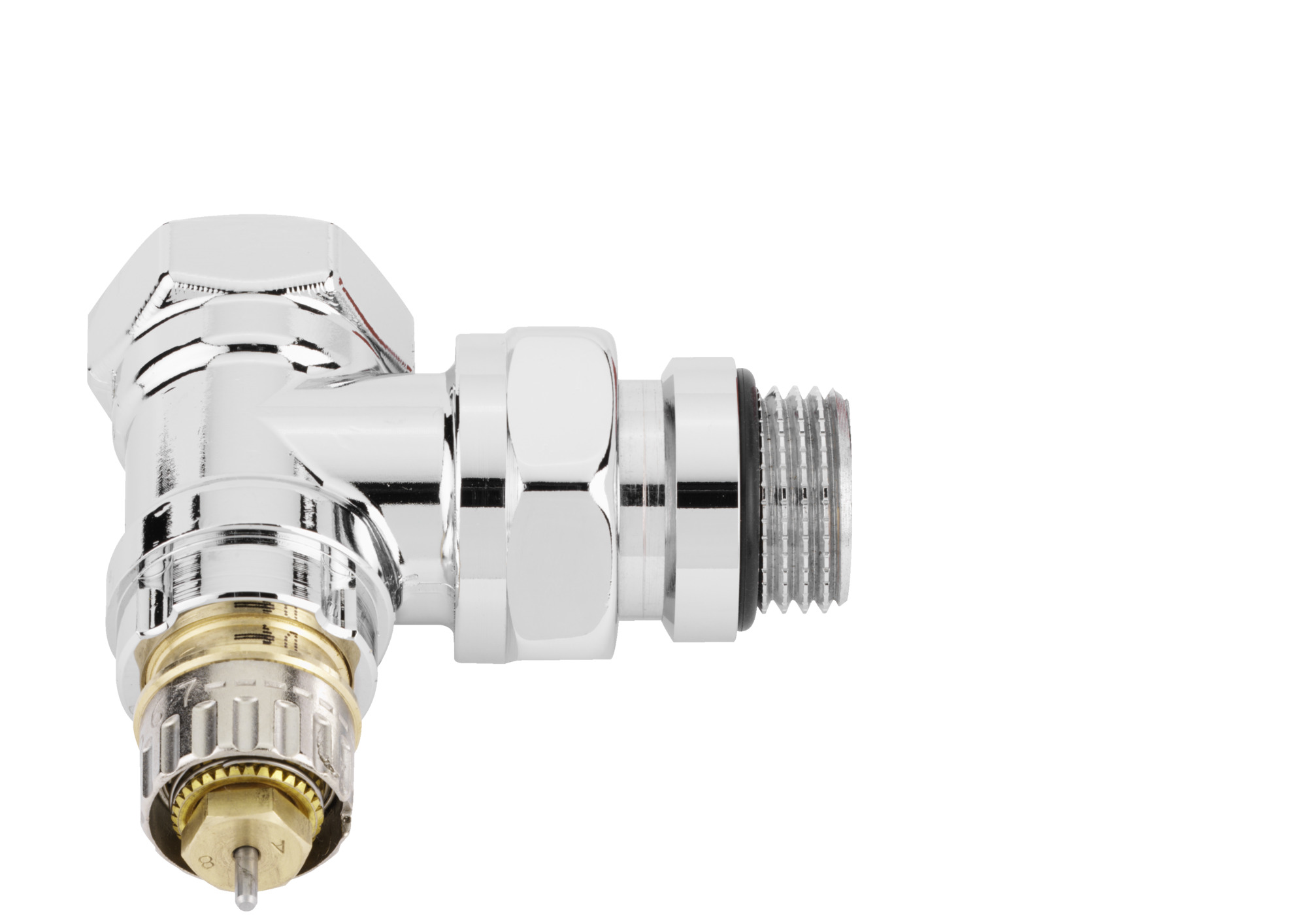 Danfoss Клапан RTR-N/RA-N для двухтрубной системы отопления Клапан термост. RA N углов хром правый 013G4239  - Вид №12