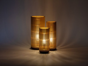 Деревянная светодиодная настольная лампа