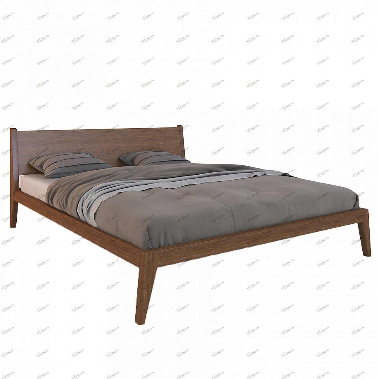 Кровать двуспальная 180x200 коричневая Fly BRAGIN DESIGN ДИЗАЙНЕРСКИЕ 256394 Коричневый 