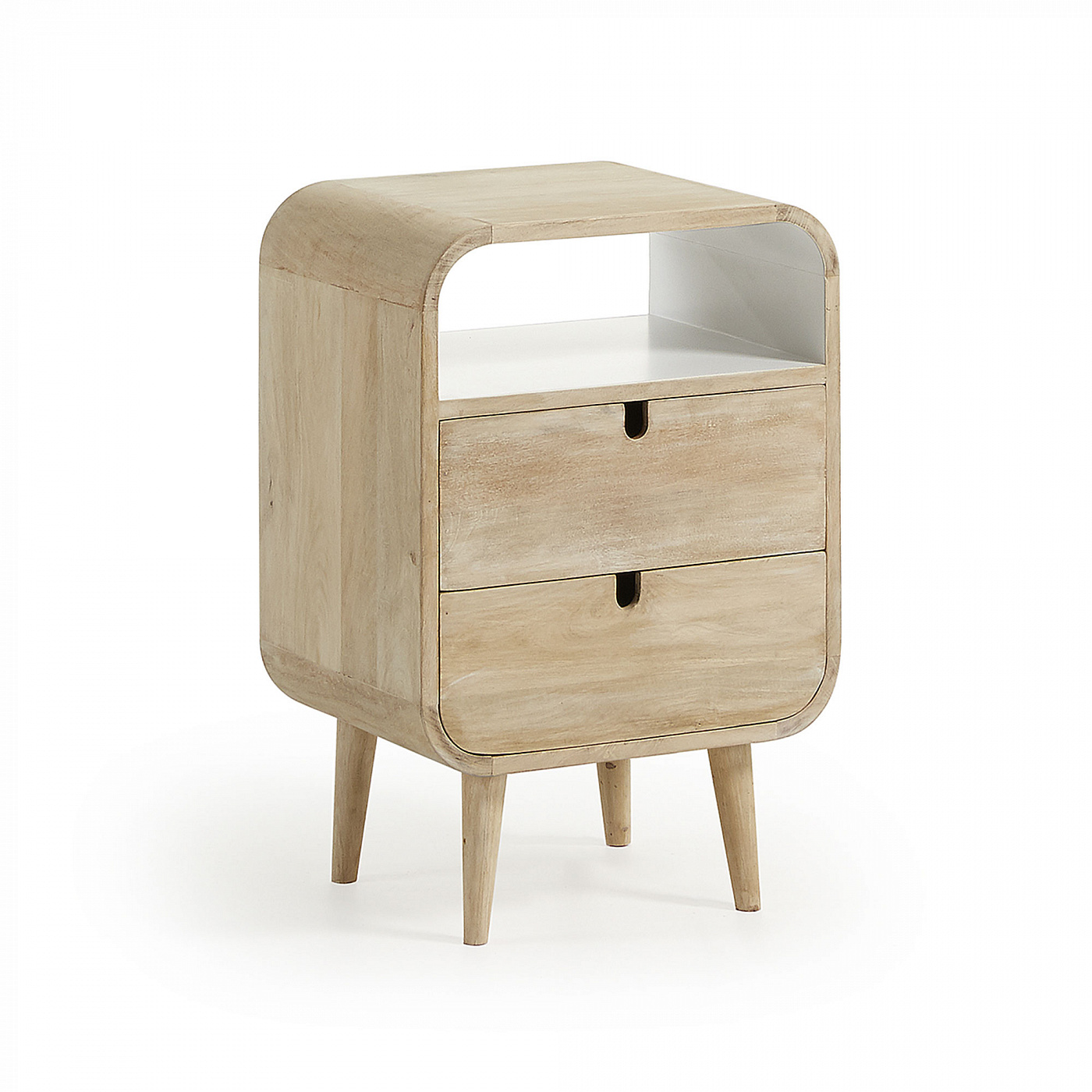 054364 Прикроватная тумба Gerald 40x60 манго белый La Forma Georg  - Вид №4