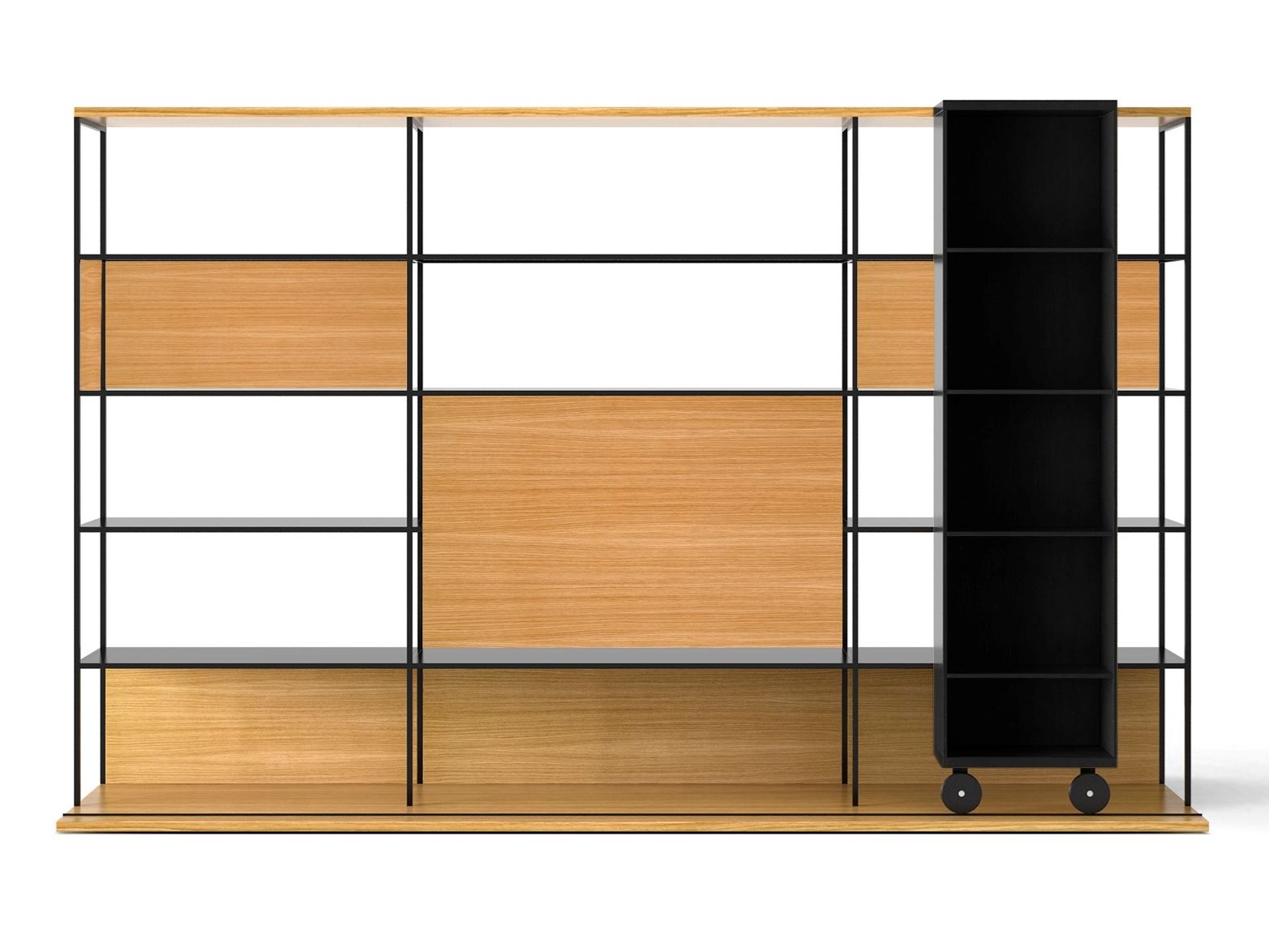 Деревянный книжный шкаф на колесах Punt Literatura ARCH-00034358 - Вид №55