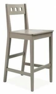 CREO Kitchens Высокий лакированный табурет с подставкой для ног