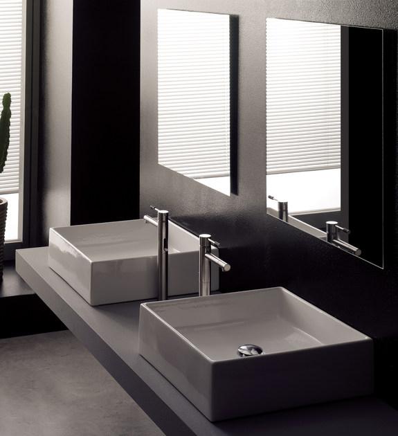 8031-40 Накладная раковина на столешницу  овальная Scarabeo Ceramiche Teorema - Вид №1