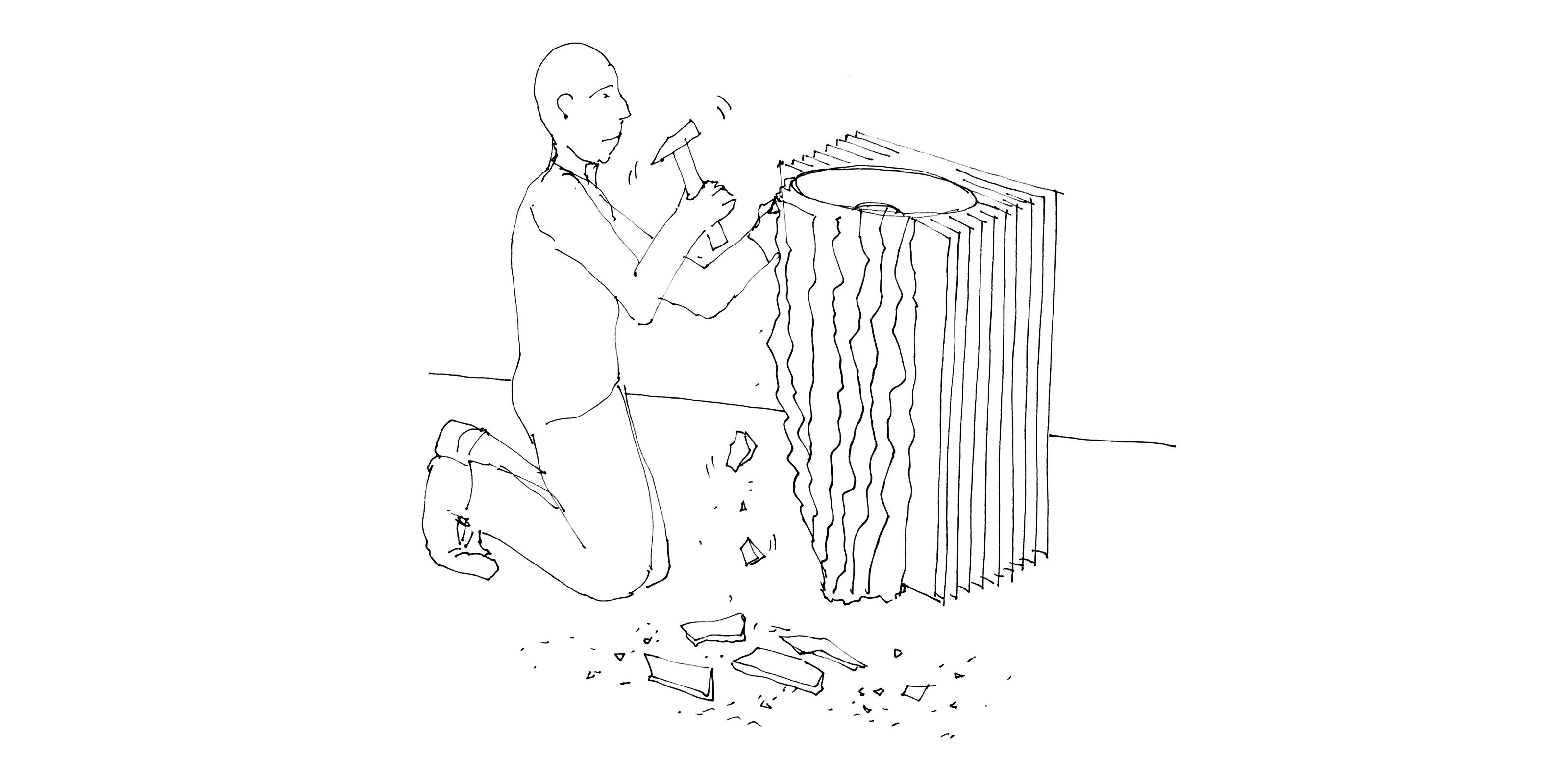 Controverso Напольная раковина стоящая прямоугольная Antoniolupi  - Вид №1