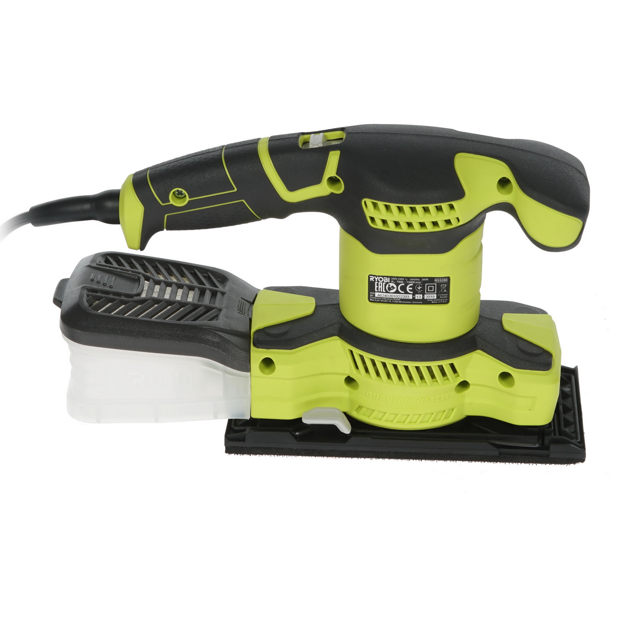 Виброшлифовальная машина Ryobi RSS280-S 8146223 STDN-0103396 - Вид №3