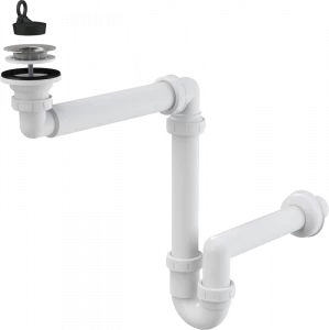 Cифон для умывальника экономящий пространство DN63
