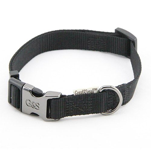 ПР0041960 Ошейник для собак 20x350-550мм нейлон Чёрный Great&Small 
