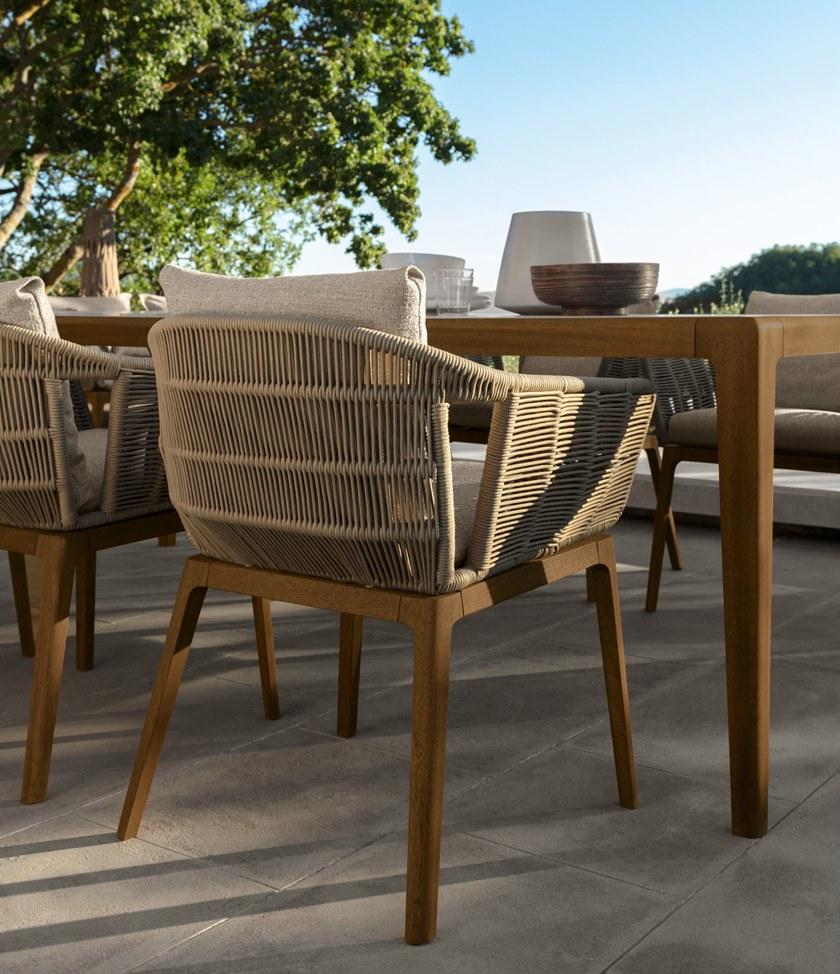 Talenti Прямоугольный стол из керамогранита Cruise teak Crultp240 - Вид №4