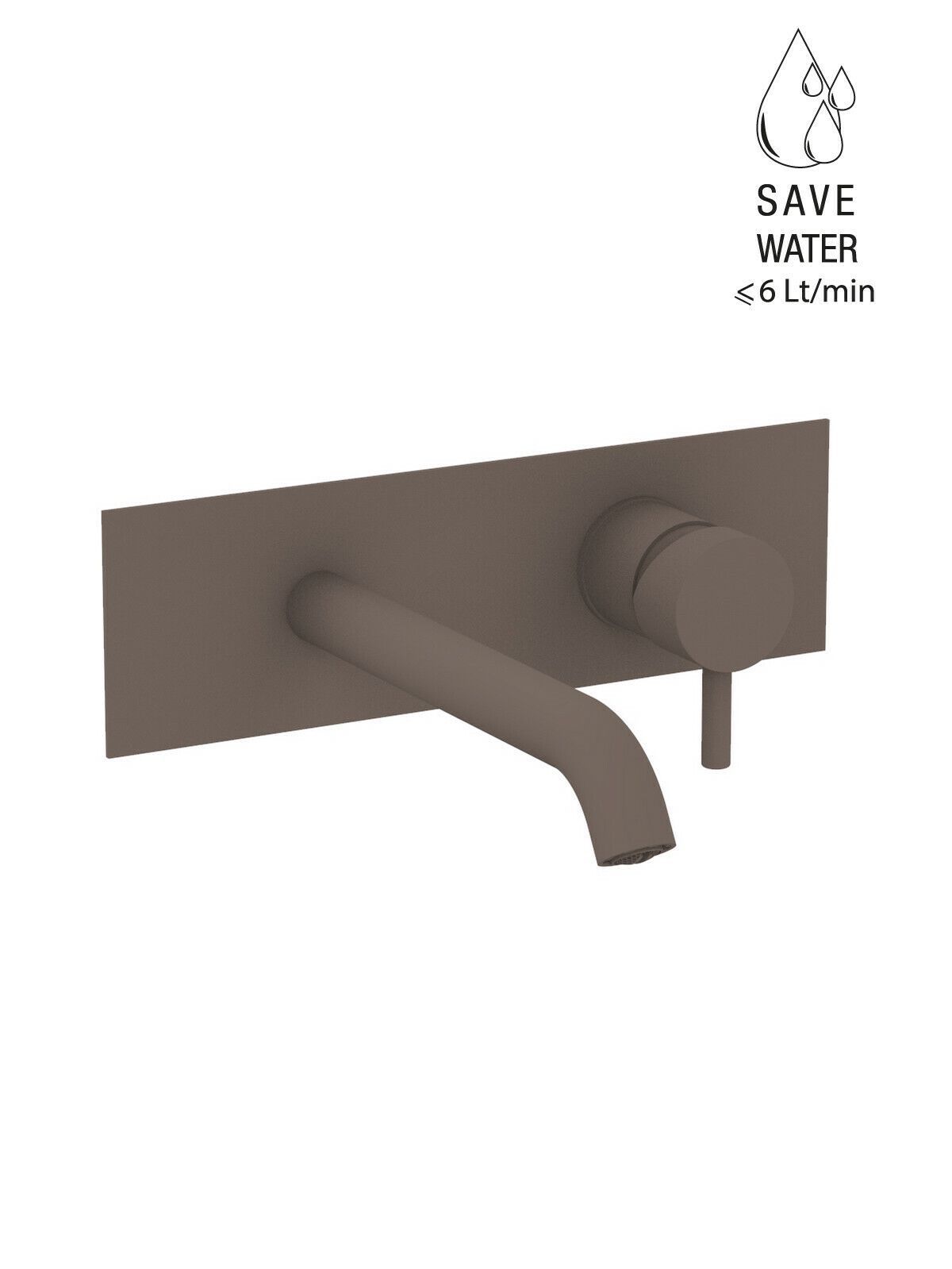 Настенный однорычажный смеситель для раковины с ограничителем расхода Rubinetterie Frattini Pepe XL ARCH-00076573 - Вид №33