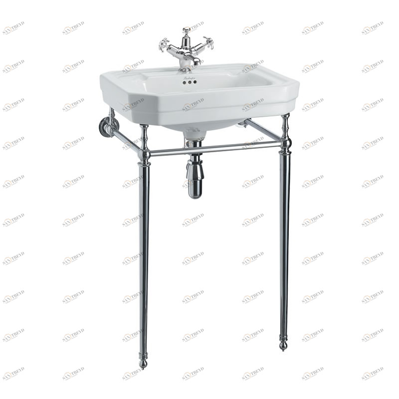 B2 1TH, T22A CHR Напольная раковина стоящая овальная Burlington VICTORIAN